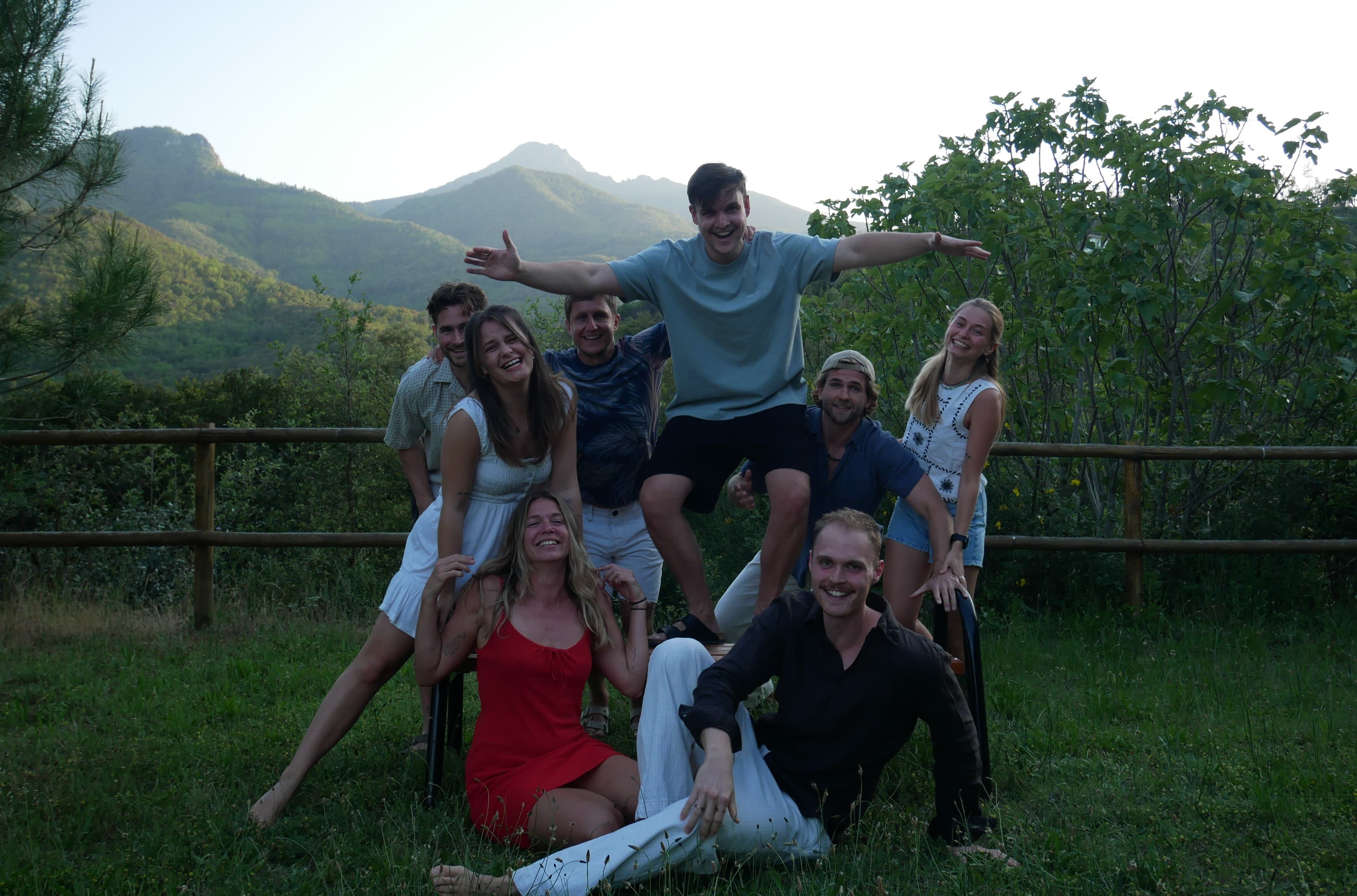 Die Coliving-Community gemeinsam unterwegs